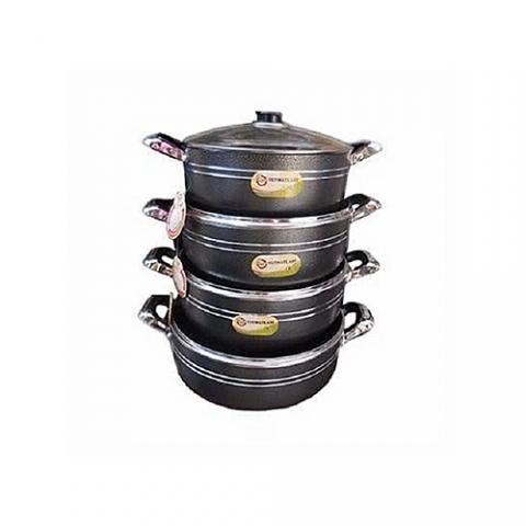 Ultimate Ash 4 Set Non Stick Pots -26,28,30,32CM - deluxe.com.ng