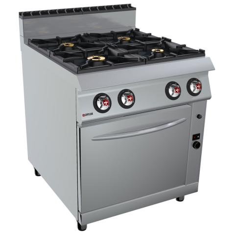 OFFCAR 4 BURNERS GAS RANGE ON GAS OVEN