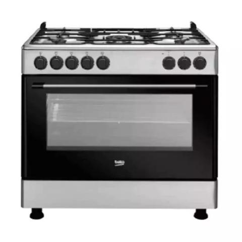 BEKO 90X60 4 GAS + 1 WOK BURNER FREE STANDING COOKER BGGS900-deluxe.com.ng