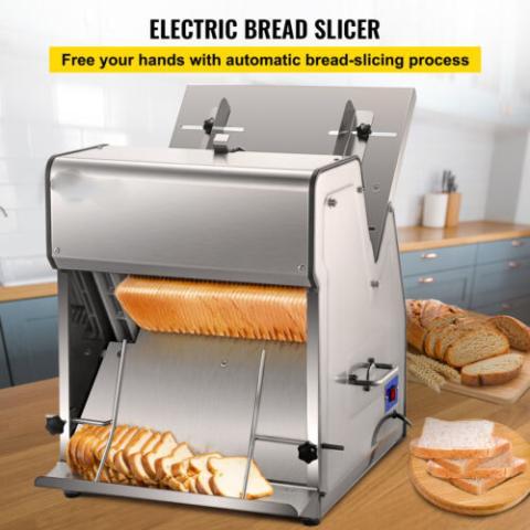  Commercial Bread Slicer,370W Electric Toast Bread