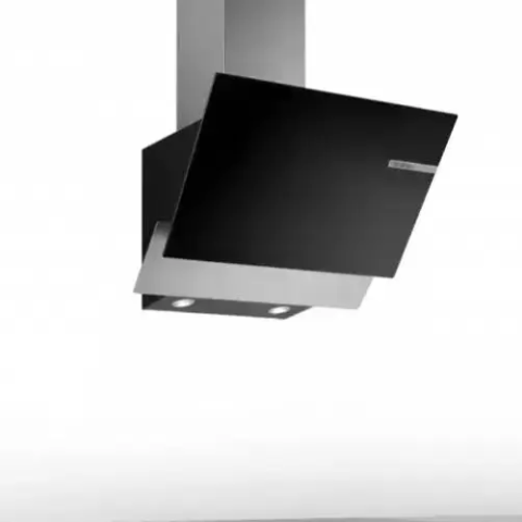 Bosch Series 4, Wall-Mounted Cooker Hood, 60 Cm, Clear Glass Black Printed DWK66AJ60M
