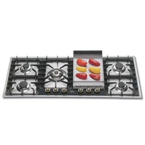 ILVE COOK TOP/HOB | 120cm HP125FC Built-in Cooktops Professional, Stainless Steel Hob  Cooker With Fry-top - deluxe.com.ng