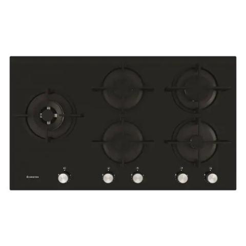 Ariston Hob Cooker |  90cm, Built-in Gas-On-Glass Hob – AGS92S/BK - deluxe.com.ng