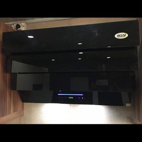 NESTA 90CM COOKER HOOD BLACK - deluxe.com.ng