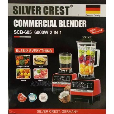 Silver Crest 6000w (2 Cups) Commercial Blender and Grinder in Surulere -  Kitchen Appliances, Moteadez Global Store