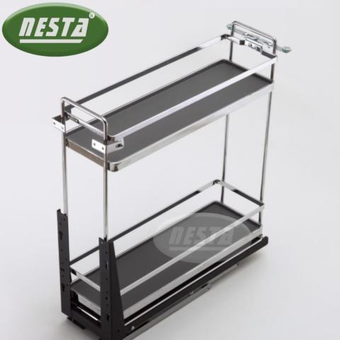 Nesta Pull out Chrome Two Tier rack