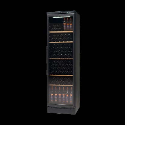 Vestfrost Display Refrigerator | VKG571 355 Litres 116 Bottles Capacity Upright Wine Chiller  - Black Finish - deluxe.com.ng