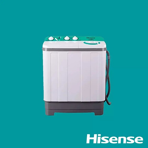 Hisense WM753-WSQB 7.5KG Top Load Twin Tub Washing Machine - deluxe.com.ng